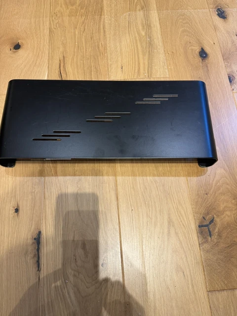 Monitor Riser Laptop Stand Black Aluminium 4 Port USB Hub. Two For Sale