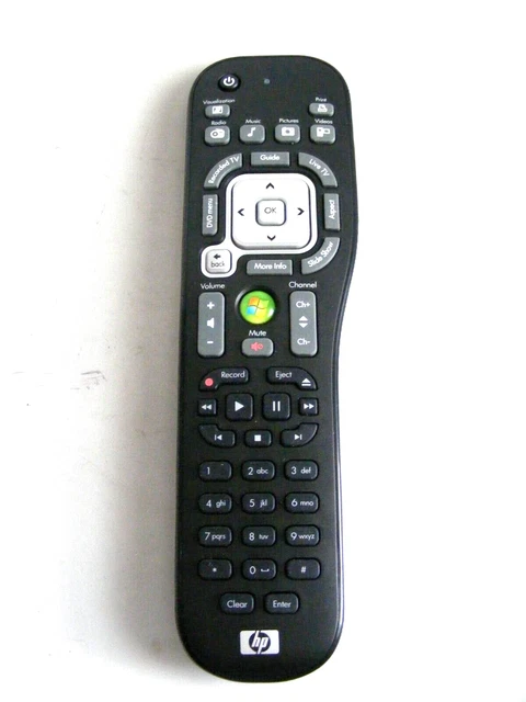 HP 8.5” Long Universal Remote Control TSGH-IR01 Windows PC Media Center Control
