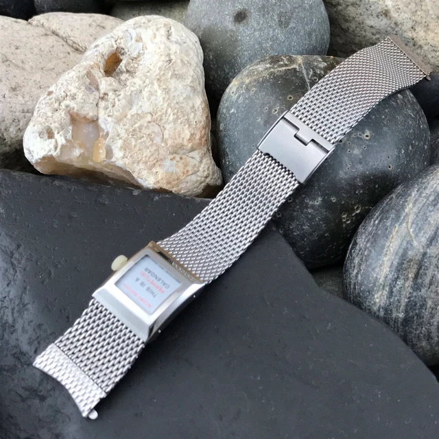 Stainless Steel Mesh Gemex Perpetual Calendar Unused 1960s Vintage Watch Band