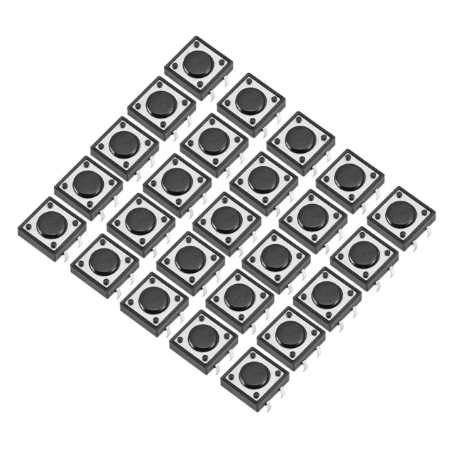 12x12x4.3mm Panel Micro PCB Momentary Tactile Tact Push Button Switch DIP 25PCS