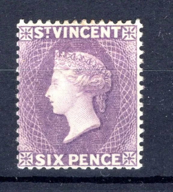 St Vincent 1885 sg 52 6d violet fine MM cat £180