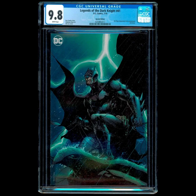 Legends Of The Dark Knight #41 Cgc 9.8 Six Flags Variant Rare 608 Jim Lee Batman
