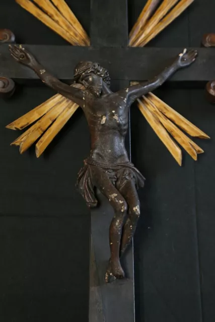 cristo crocifisso crocefisso XVII secolo 1600 legno scolpito antico scultura