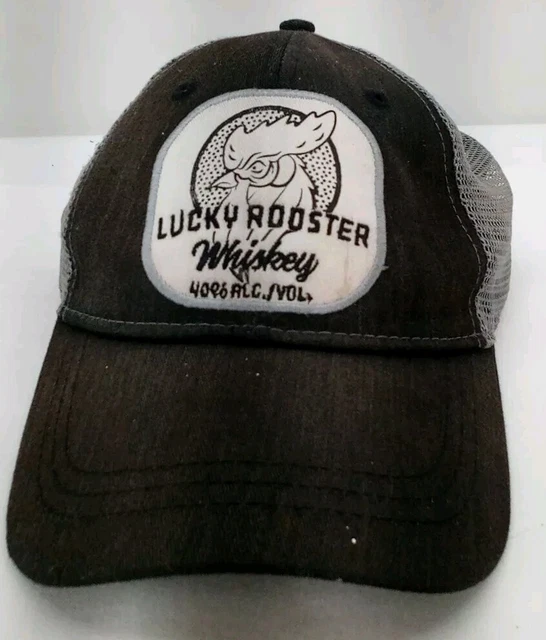 Lucky rooster whiskey trucker hat on sale