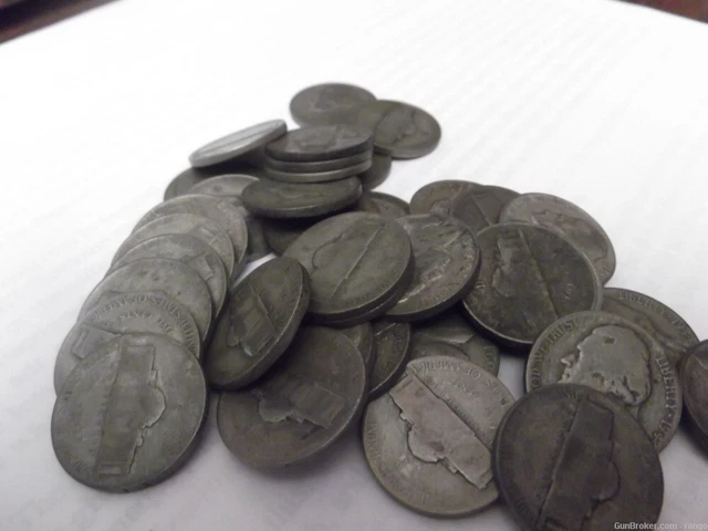 9 ROLLS ***** 360 WW2 SILVER NICKLES great gift *****