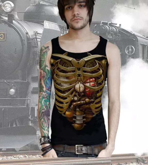 Dark Dreams Gothic Steampunk Mechanic Inside Muscle Shirt Tank Top M L XL XXL