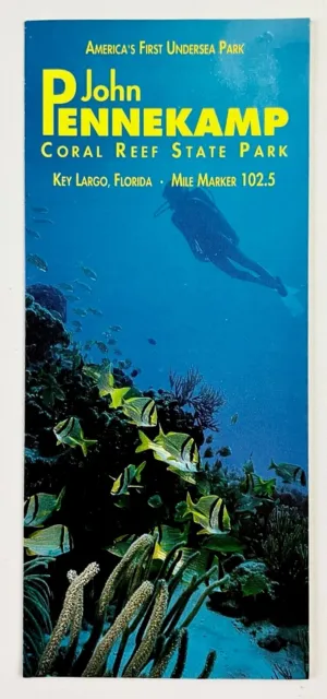 1977 JOHN PENNEKAMP Coral Reef State Undersea Park VTG Travel Brochure ...