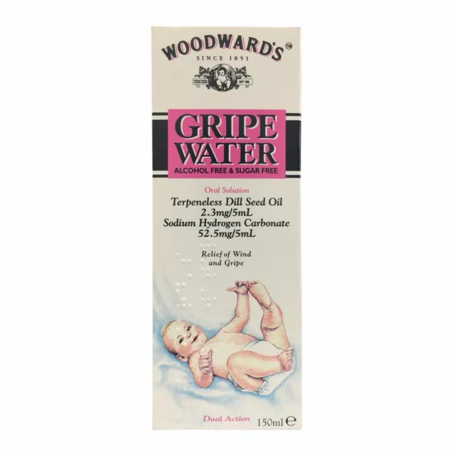 Woodwards Gripe Water Alcohol Free & Sugar Free - 2 x 150ml