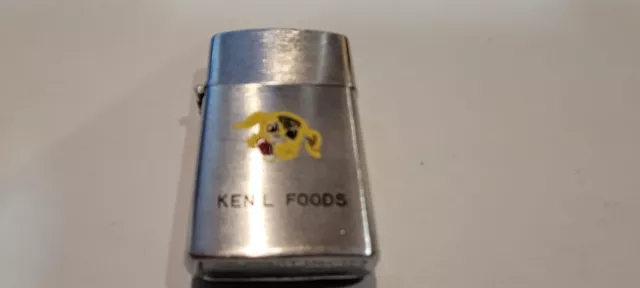 Nice Ken-L Dog Food  Old vintage  Advertising  PENGUIN CIGARETTE  LIGHTER