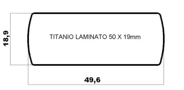 BARRA TITANIO Ti4 50 X 19mm LAMINATO - TORNITURA, FRESATURA CNC RACING PARTS