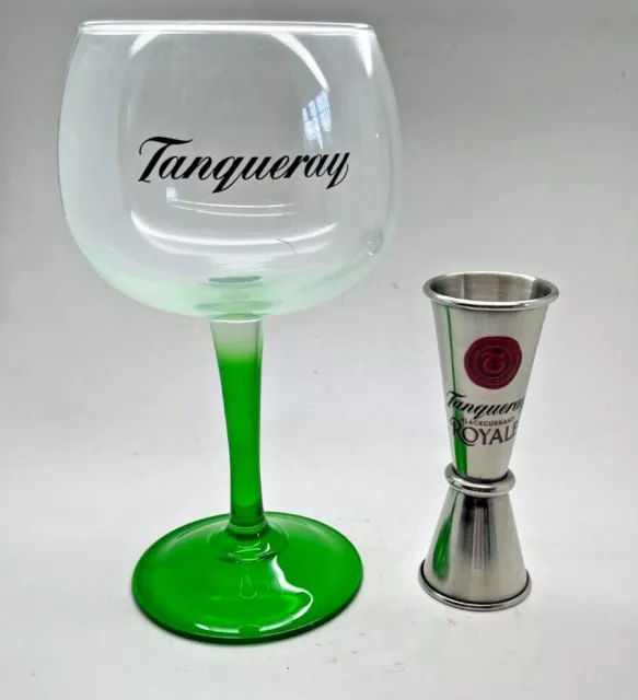 Tanqueray Blackcurrant Royale Gin Balloon Glass & Measure - Pub Bar Home Bnib 2