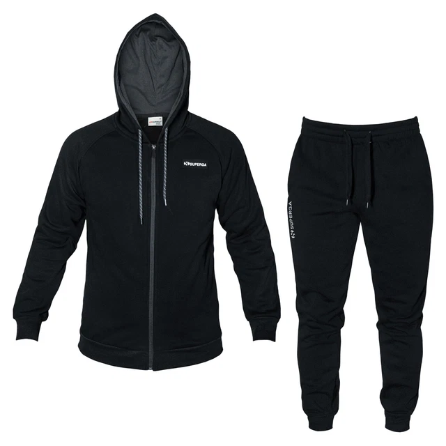 Tuta Uomo SUPERGA Felpata Full Zip Cappuccio - 2 Articoli