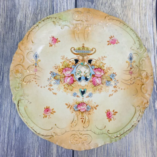 Antique Crown Devon Fieldings Dish Plate 22.5cm