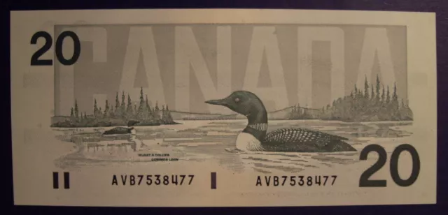 Canada 1991 BC-58b-i $20 Note AVB7538477 - GemUnc