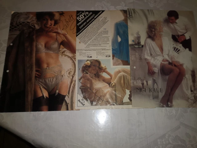 Babette Nightclub Dessous Katalog  80er Jahre 3 Hefte Akzeptabel