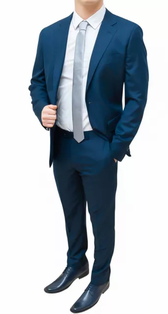 Completo elegante uomo blu hot sale