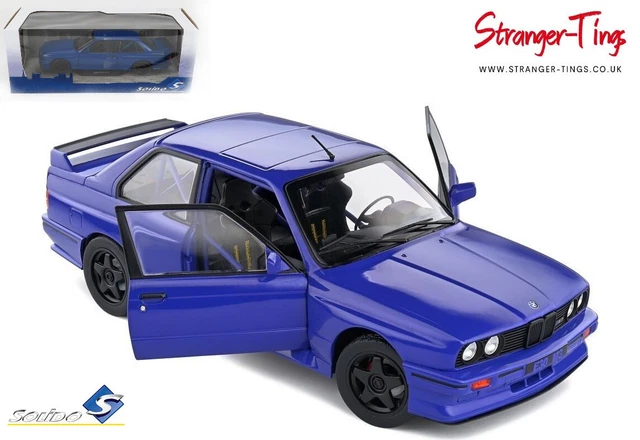 Solido BMW E30 M3 Streetfighter Bleu 1990 1: 18th Miniature Voiture 1801516