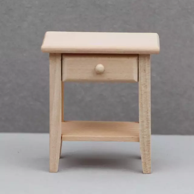 1/12 Dollhouse Night Stands Dollhouse Bedside Tables Accessories Decor