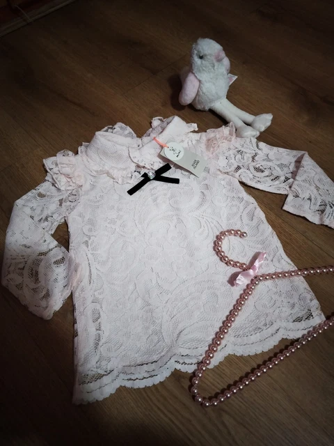 Baby Girl River Island Lace Blouse Top 18-24 months BNWT