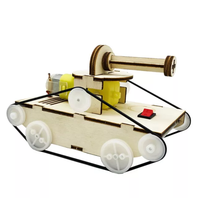 Wooden Tank Kit DIY Model Teaching Learning STEM Project for Students Children