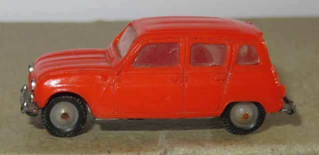 b old Made in France 1963 MICRO NOREV HO 1/87 RENAULT 4 R4 1963 ORANGE #511-2