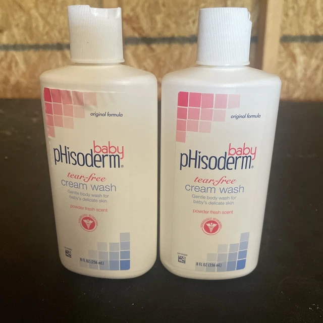 2 pack pHisoderm Baby Tear-Free Cream Wash 8 oz