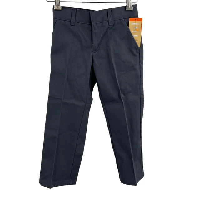 French Toast Grey Relaxed Fit Uniform Pant Size 5 New