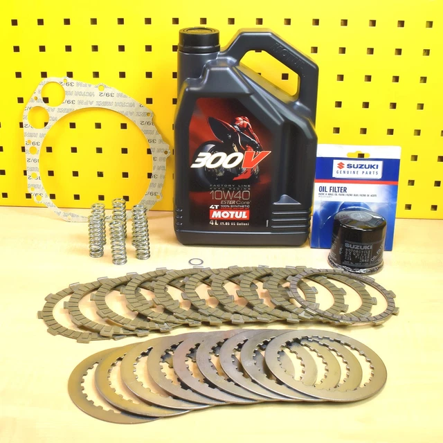 Suzuki GSX750F Oil & Filter Service Kit (1989-2006) – Motul 5000 10W40 & Genuine Filter
