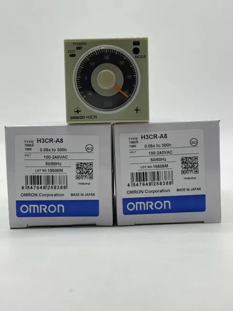 1 PCS OMRON Timer H3CR-A8 H3CRA8 100-240VAC  NEW IN BOX