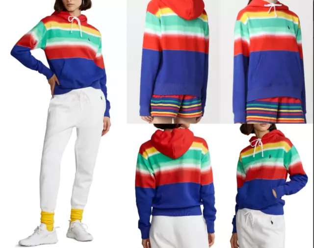 Polo Ralph Lauren Rainbow Sweatshirt Hoodie Sweater Jumper Pullover Sweater XXS