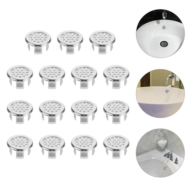 15 Pcs Trim Overflow Cover Basin Overflow Hole Cover Wash Basin Sink Tub