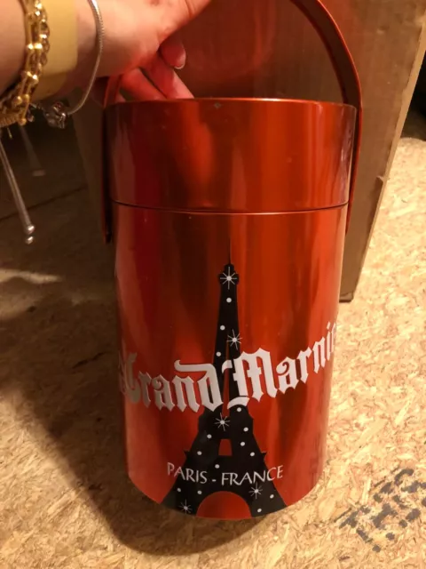 GRAND MARNIER Liquor La Vie Red Paris France Tin Canister Limited Ed.