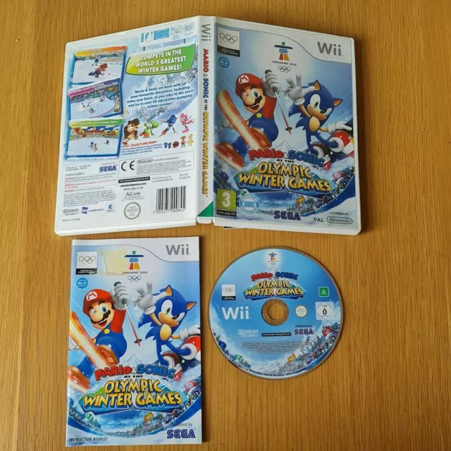 Mario & Sonic At The Olympic Winter Games Nintendo Wii Pal Game Complete
