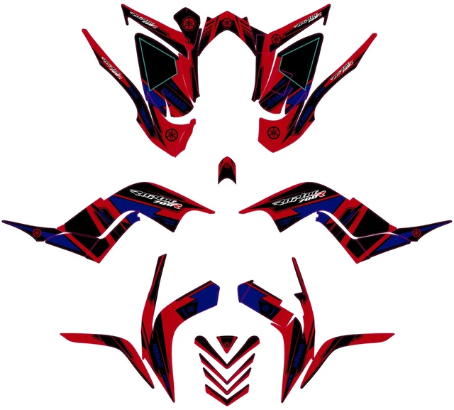 Fits Yamaha Raptor700 06-12 graphic kit stickers decals atvgraphics 2006 to 2012