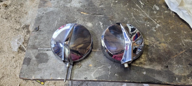 1966-1972 Left And Right Mopar Mirror Housings. NICE!