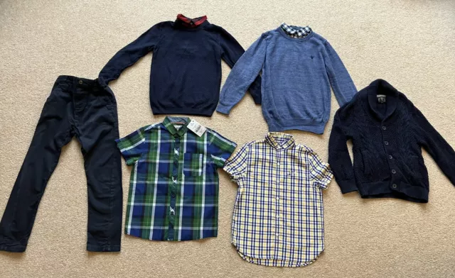 All Next Boys Age 5-6 Years Winter Outfit Bundle Top Shirts Jumpers