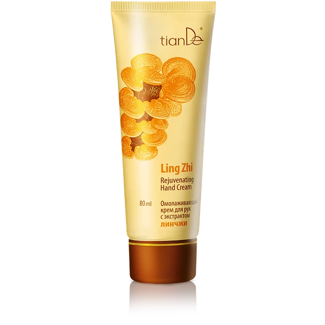TIANDE Reishi Lingzhi Seco Rajada Piel Rejuvenecedora Mano Crema Piel 80G