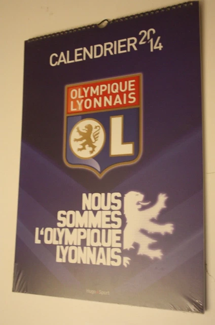 Calendrier De Foot Olympique Lyonnais OL 1972 - Ancien Et Très Rare, Objet Collector