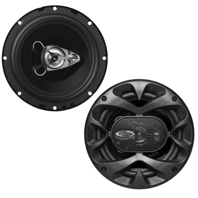 2 Haut-Parleurs Boss Audio Systems B653 Coaxiales 3 Voies 165 MM 4 Ohm 90 DB Spl