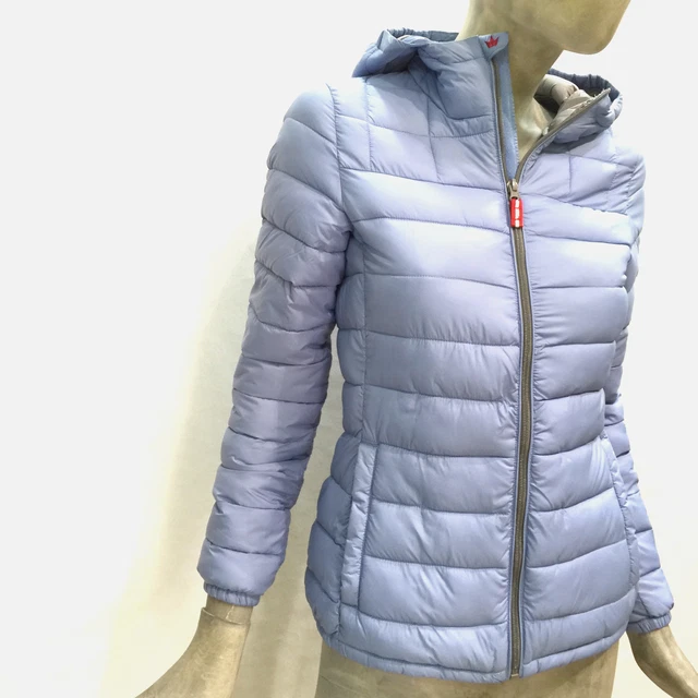 GIUBBOTTO DONNA GIUBBINO Celeste Piumino Imbottito Invernale