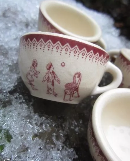 ♫ PETITE TASSE en Porcelaine, Dinette pour Enfants, Ours Poupées : MOULIN ROTY ♫