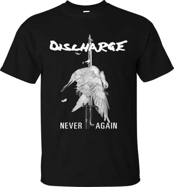 DISCHARGE NEVER AGAIN T-SHIRT Official Merch punk rock d-beat hardcore