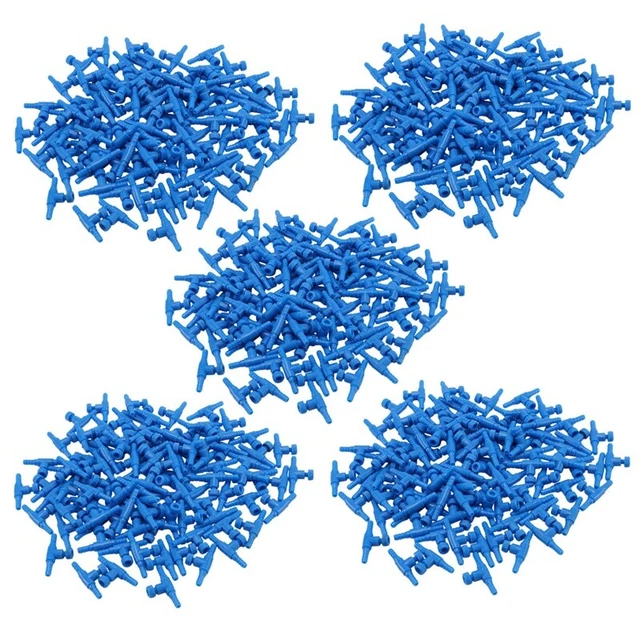 500Pcs  Plastic 2 Way Aquarium Fish Tank Air Pump Control  for 4mm Air Pipe K8J1