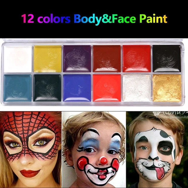 Pittura pigmento colore corpo dipinto viso inserto occhi dipinto a olio arte