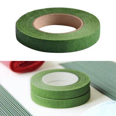 3x Película de injerto de cinta de papel verde autoadhesiva vástago floral para guirnalda WreatFT