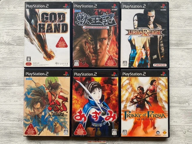 SONY PS2 God Hand & Altered Beast & Urban Reign & Dororo &  Azumi & Persia set