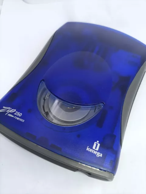 Iomega Zip 250 USB Powered External Portable Zip Drive Zip250 PC & Mac Blue 2