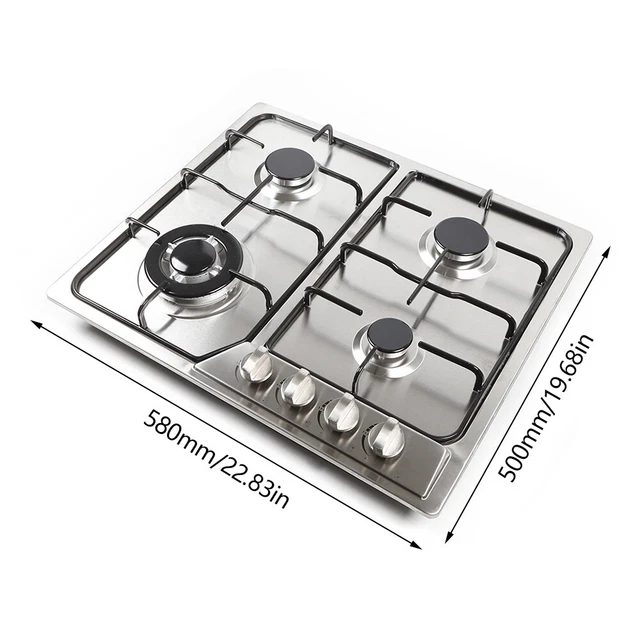 LPG/NG COUNTERTOP GAS Stove Cooktops 4Burner Builtin Stove Propane
