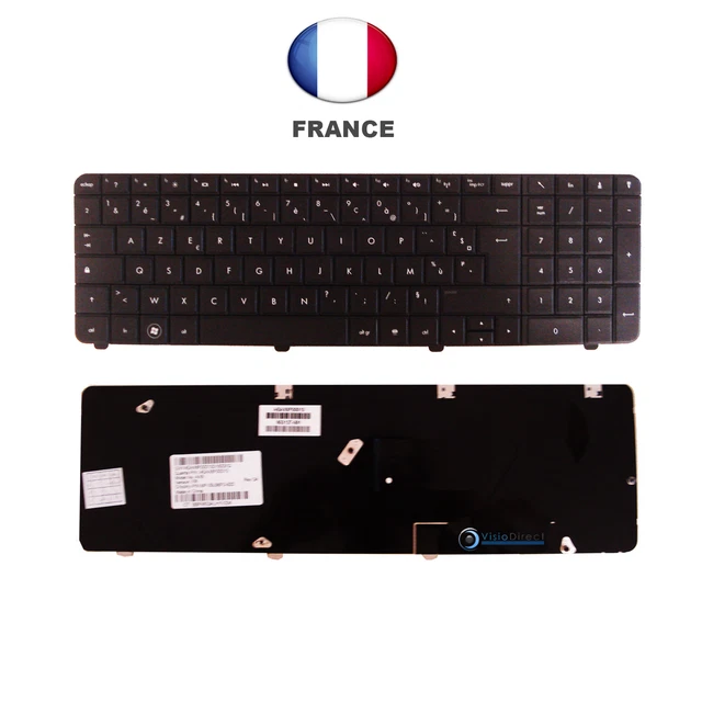 Clavier AZERTY Neuf Pour HP Compaq G62-b56SF - Noir, Origine France