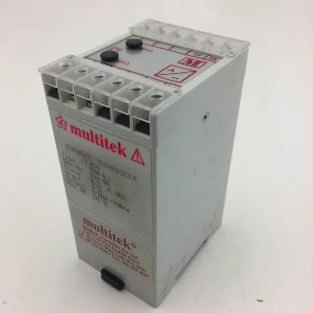 MULTITEK M700-AL1 Current Transducer 2 Wire In 0-1A Out 4-20mA Supply 24VDC
